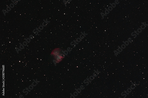 The Dumbbell Nebula in the constellation Vulpecula as seen from the Odenwald in Germany.