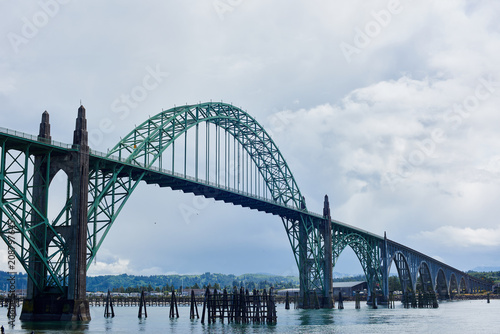 Yaquina Bay Bridge on a stormy afternoon, Newport, Oregon