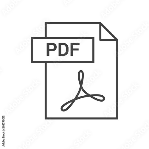 PDF Vector Icon photo