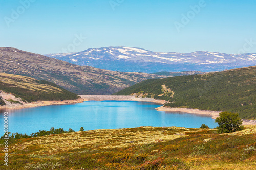 Lake Innerdalsvatnet,Rennebu district,  Norway photo