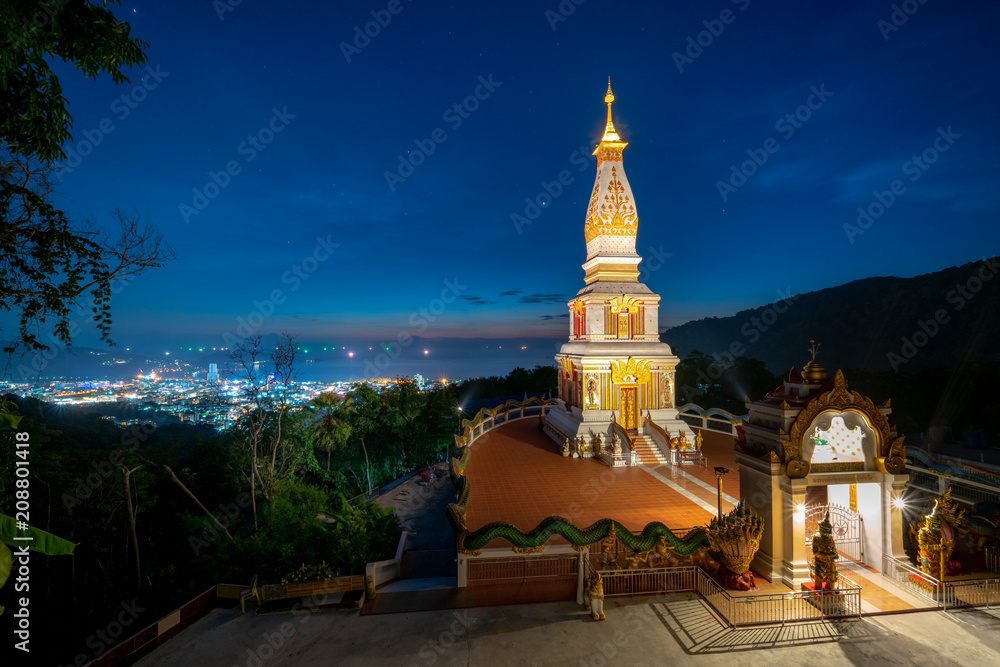 Monastery buddha pagoda Buddhist at night time