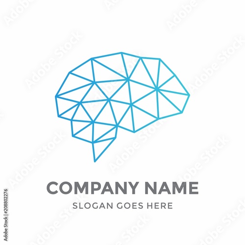 Brain Idea Medicine Smart Creative Graphic Memory Science Internet Networking Digital Education Thinking Art Technology Logo Vector Design Template 