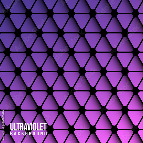 Violet triangles background template