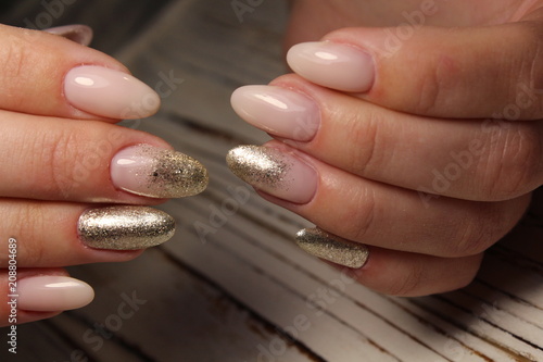 Wallpaper Mural stylish peach manicure Torontodigital.ca