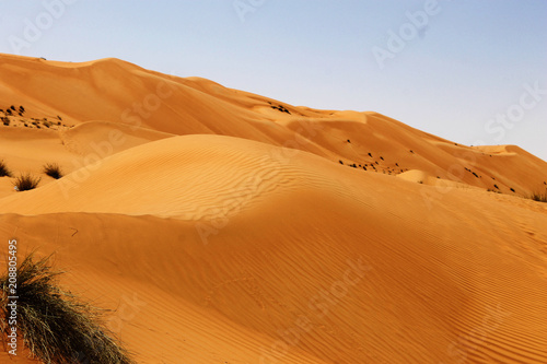 landscape view of dune sands at wahiba sands muscat oman