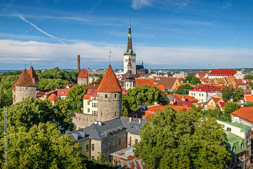 View of old Tallinn. Estonia