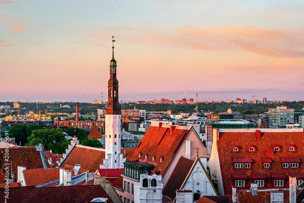 Obraz premium View of old Tallinn. Estonia