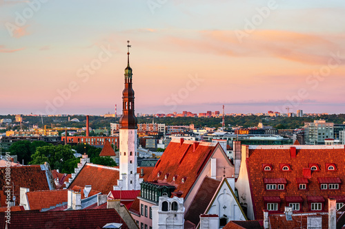 View of old Tallinn. Estonia