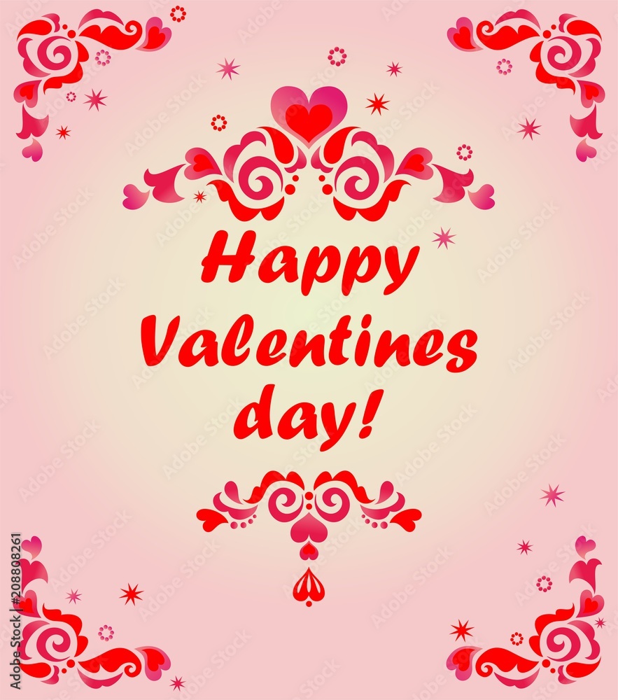 Greeting card for Valentines day Greeting card for Valentines day