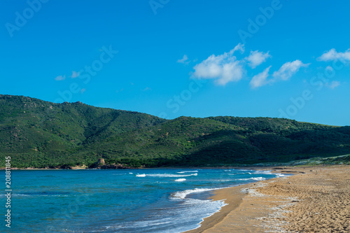 View of sardinian coast and beach © replica73