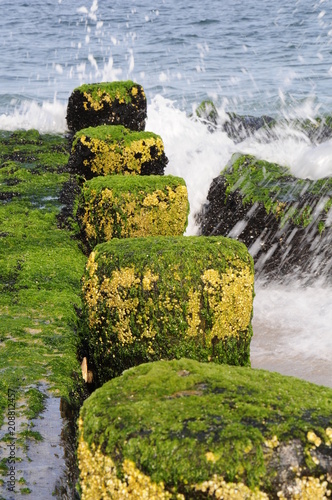 Waves Crashing Into Wall