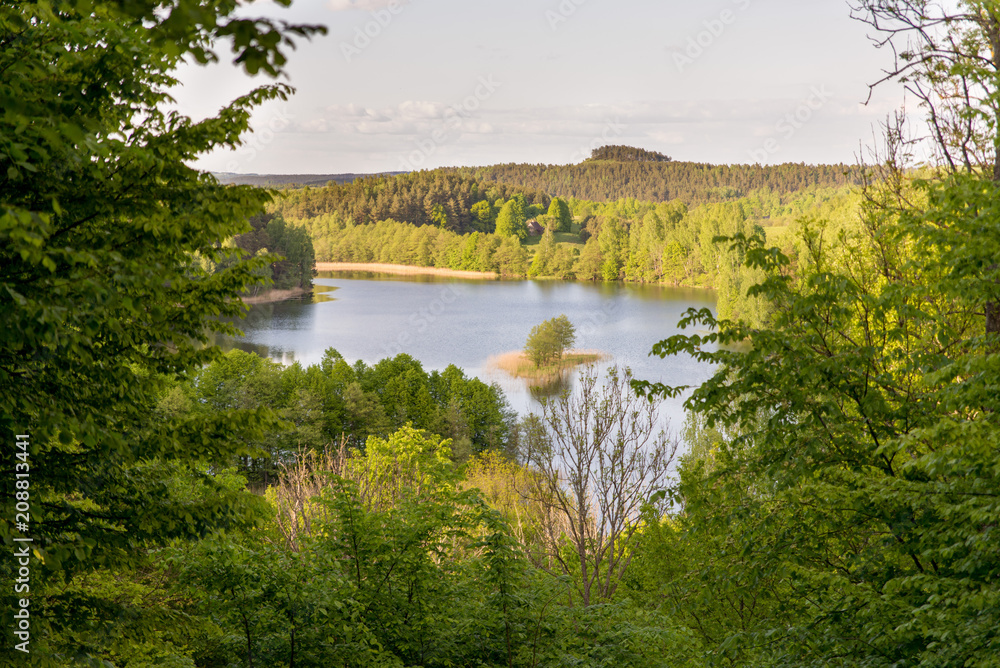 Fototapeta premium Widok z Góry Zamkowej w Szurpiłach
