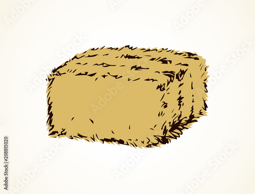 Haystack. Vector drawing