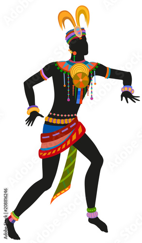 Ethnic dance african man