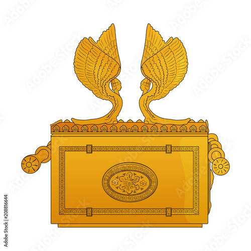 Ark of the Covenant. Vector illustration.