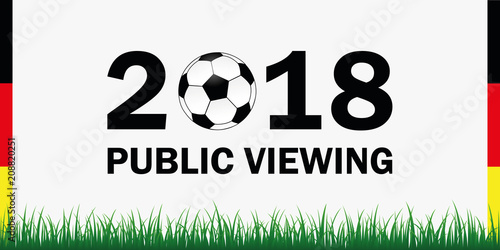 public viewing 2018 fußball grüne wiese deutschlandfarben