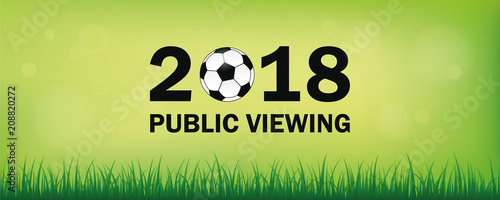 public viewing 2018 fußball grüne wiese