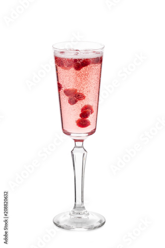 Pomegranate mimosa with pomegranate grains inside