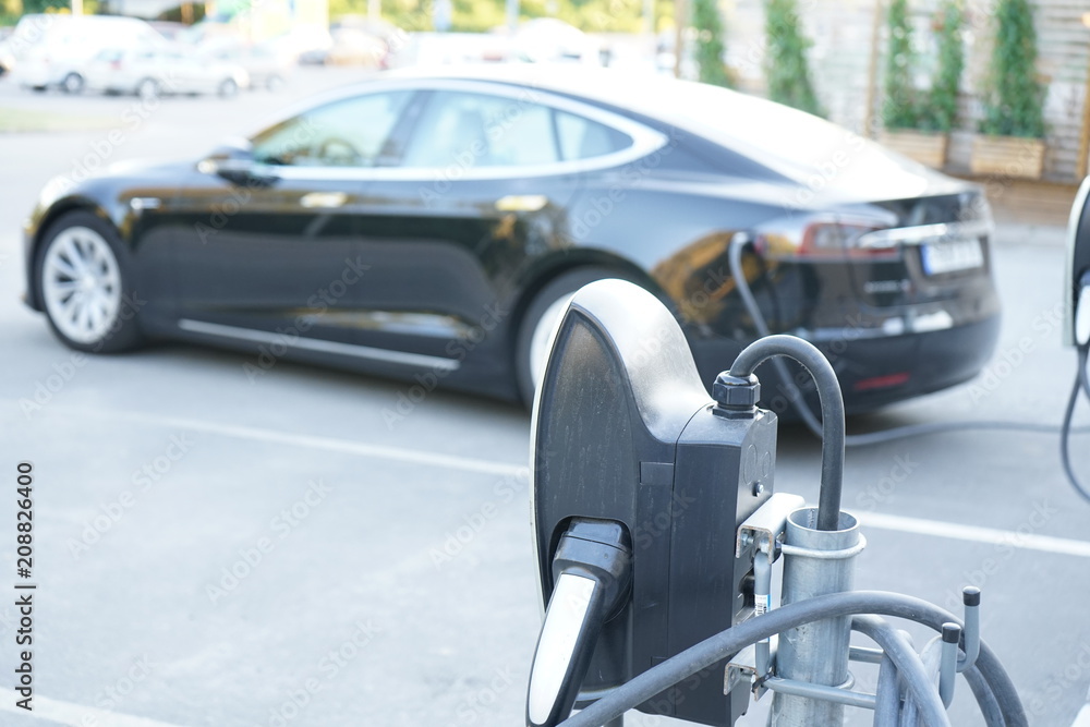 Tesla car charging Tesla car charging