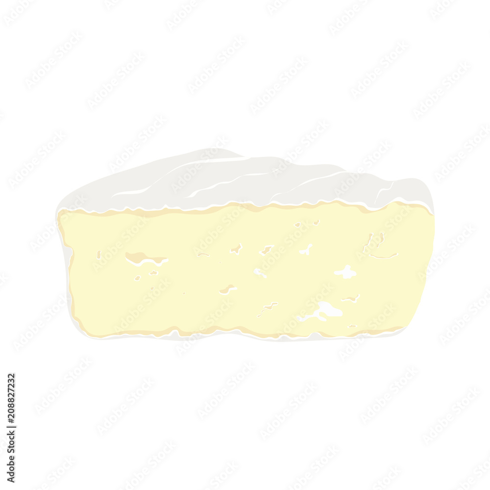 camembert on white