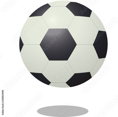 Soccer Ball Icon. Vector Illustration.