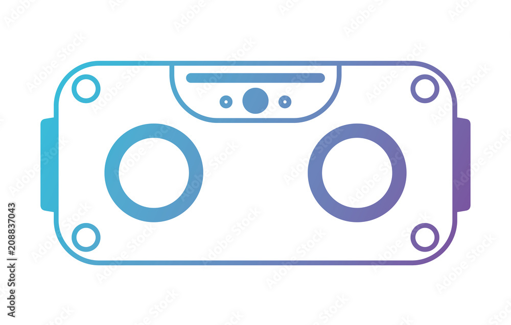 reality virtual mask technology vector illustration design reality virtual mask technology vector illustration design
