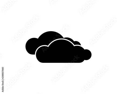 clouds icon design illustration,glyph style design, designed for web and app