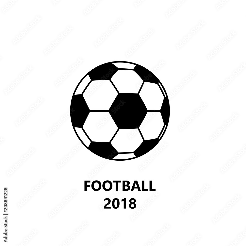 football soccer ball icon on white background. football soccer ball icon on white background.