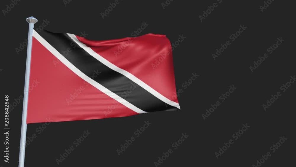 Loopable 3D flag animation of Trinidad and Tobago with Alpha Channel and Transparency for your Project. Loopable 3D flag animation of Trinidad and Tobago with Alpha Channel and Transparency for your Project.