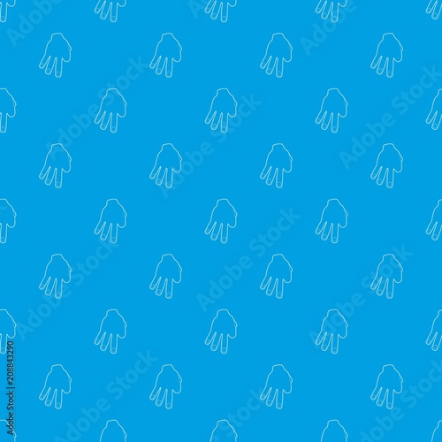 Three fingers pattern vector seamless blue repeat for any use