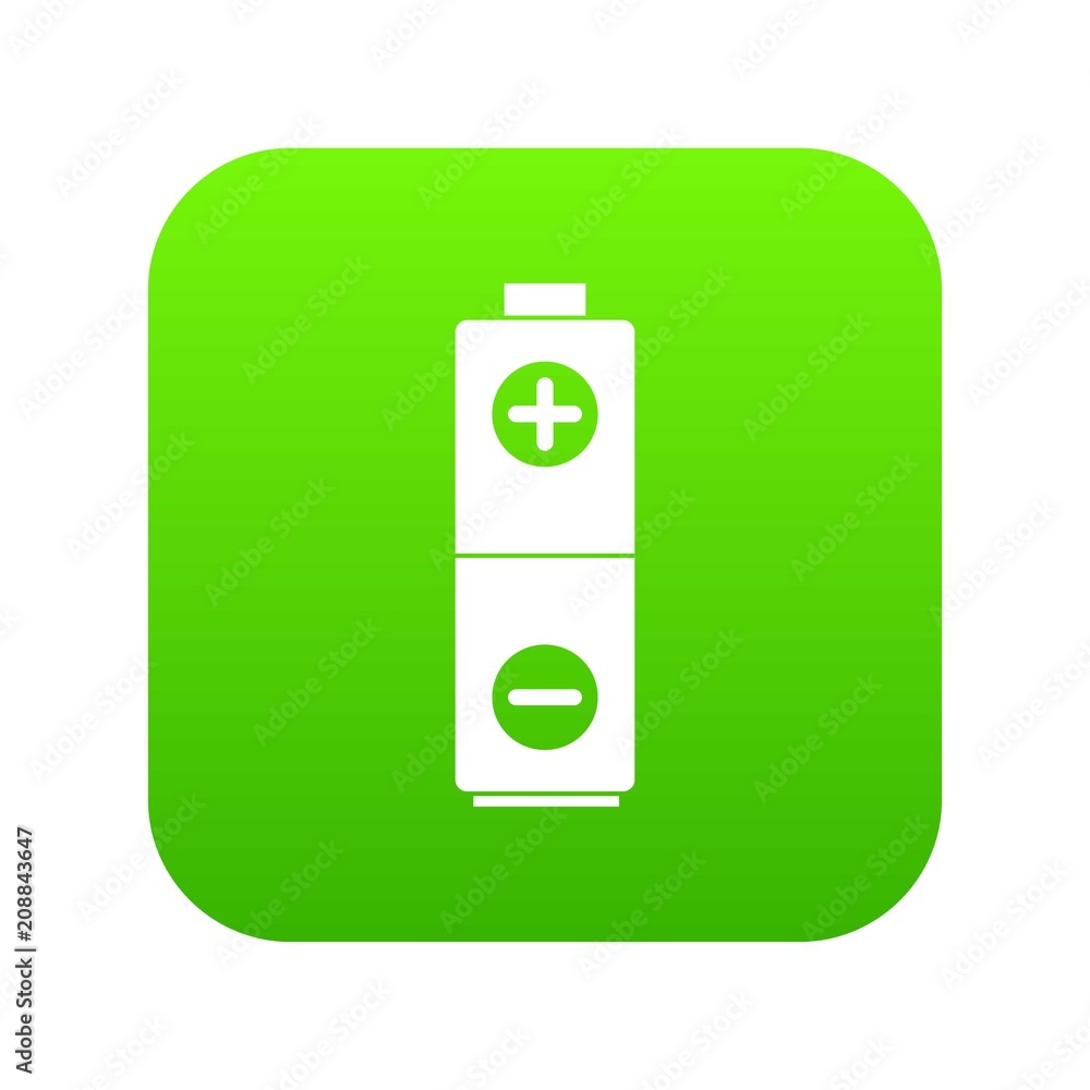 Battery in simple style isolated on white background vector illustration Battery in simple style isolated on white background vector illustration