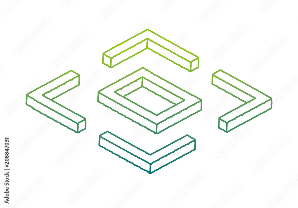 garden square bush isometric vector illustration design garden square bush isometric vector illustration design