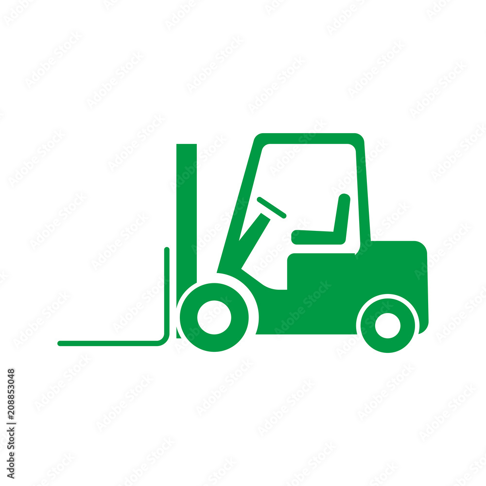 Naklejka premium フォークリフト アイコン