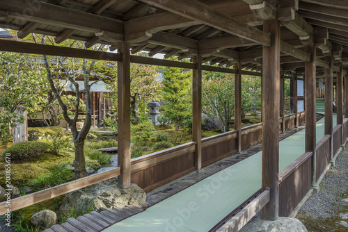 Classic corridor in Japanese garden © leeyiutung