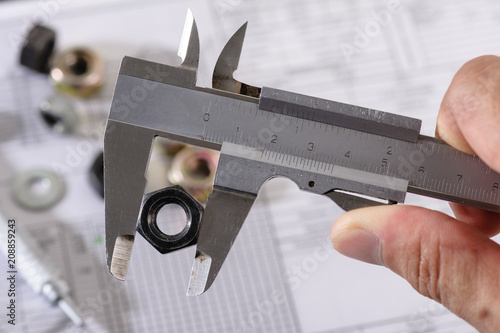 Fotografie Vernier Caliper, measuring instrument