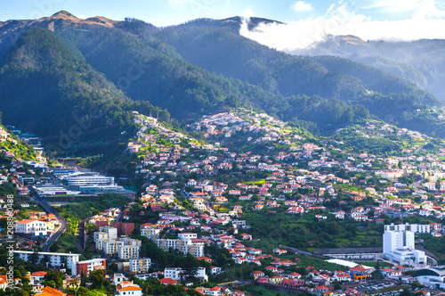 Stunning views of the island's capital, Funchal. Madeira. Portugal