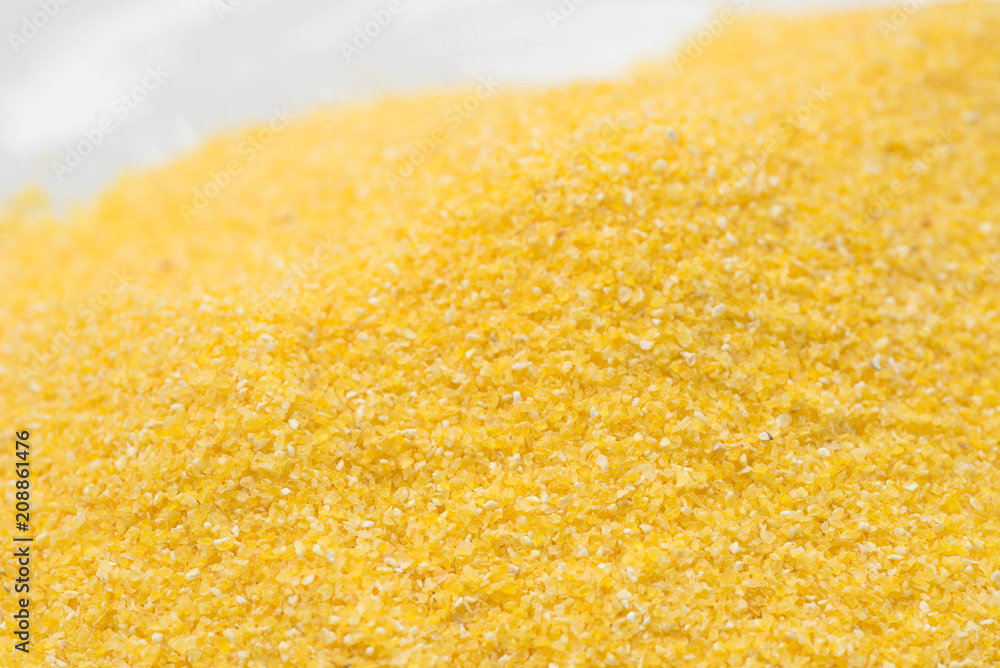 heap of maise grits groats macro heap of maise grits groats macro