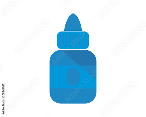 blue bottle medical medicare pharmacy clinic image vector icon logo