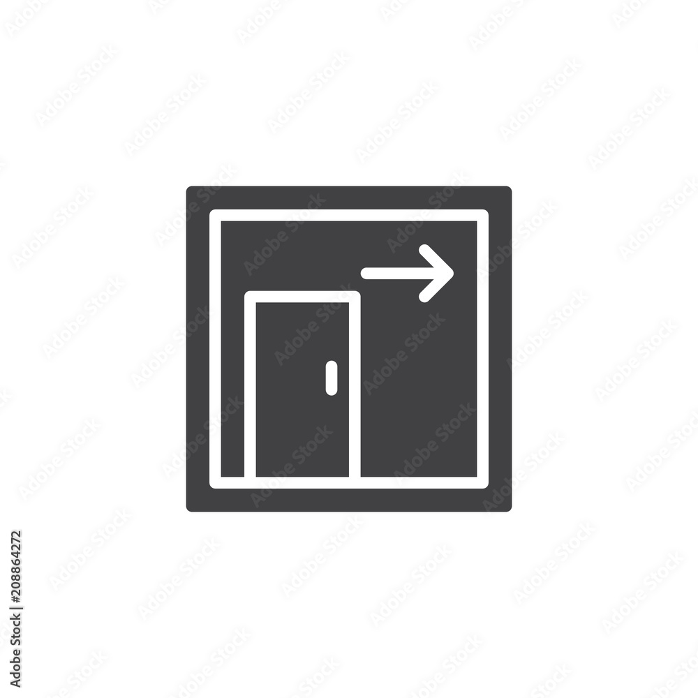 Exit door vector icon. filled flat sign for mobile concept and web design. emergency exit arrow simple solid icon. Symbol, logo illustration. Pixel perfect vector graphics Exit door vector icon. filled flat sign for mobile concept and web design. emergency exit arrow simple solid icon. Symbol, logo illustration. Pixel perfect vector graphics