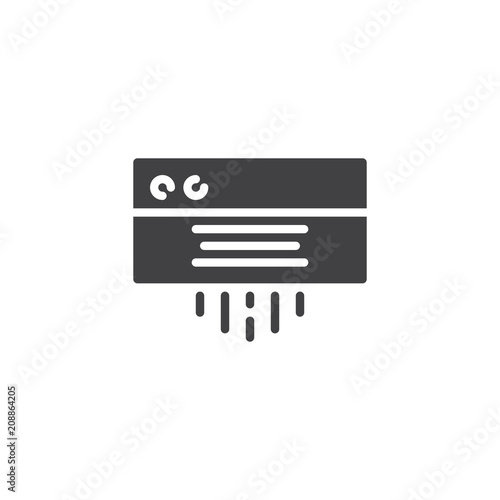 Air conditioner vector icon. filled flat sign for mobile concept and web design. Air Condition simple solid icon. AC unit symbol  logo illustration. Pixel perfect vector graphics