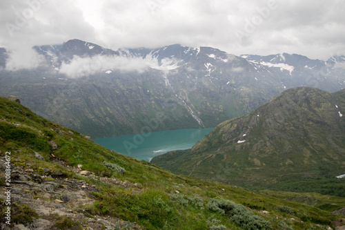 Mountain hiking in Norway