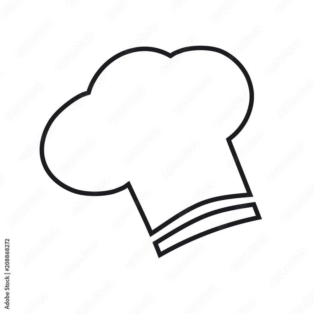 Vector illustration of a icon restaurant - chef's hat Vector illustration of a icon restaurant - chef's hat