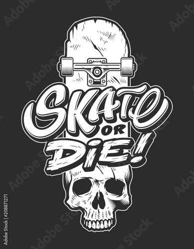 Vintage sport skateboarding logo