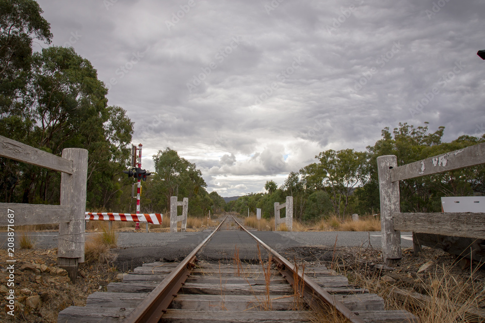 Fototapeta premium An old railway line in Stanthorpe, Queensland, Australia