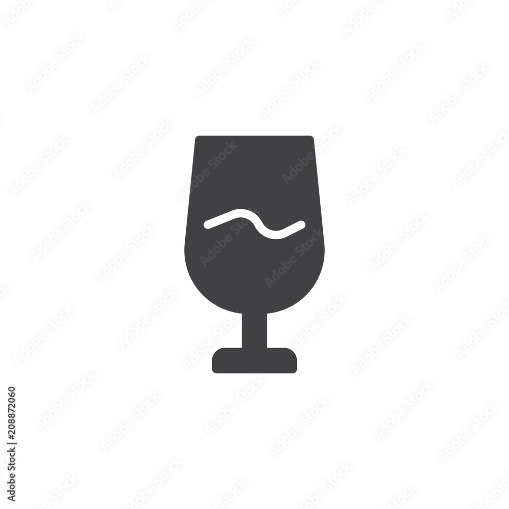 Wine glass vector icon. filled flat sign for mobile concept and web design. Glass of wine simple solid icon. Symbol, logo illustration. Pixel perfect vector graphics Wine glass vector icon. filled flat sign for mobile concept and web design. Glass of wine simple solid icon. Symbol, logo illustration. Pixel perfect vector graphics