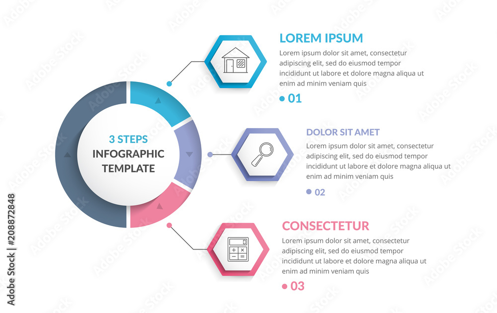 Three Steps Infographics Three Steps Infographics
