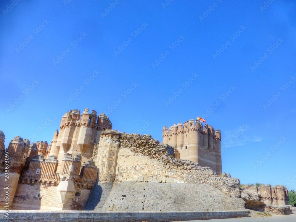Castillo de Coca, pueblo de Segovia (Castilla y León, España)