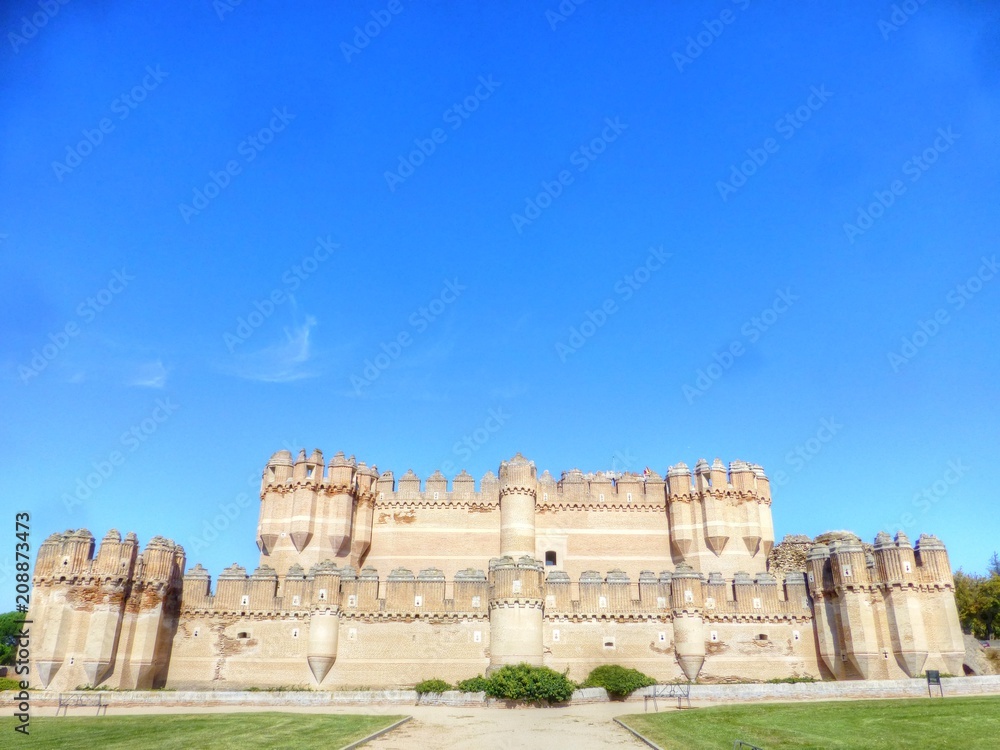 Fototapeta premium Castillo de Coca, pueblo de Segovia (Castilla y León, España)