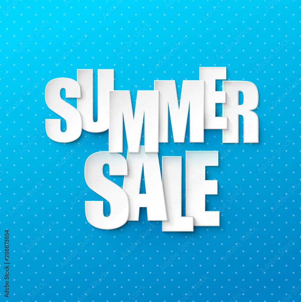 Summer sale background. Vector illustration.
