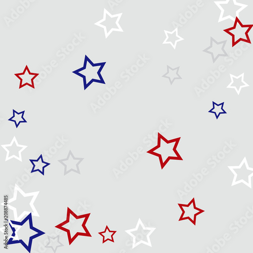Colorful Stars Confetti, Mystery Sparkling Vector Background. Trendy Glowing Magic Glitter, Lights. Festive Falling Colorful Stars Confetti for Ads, Posters. 
